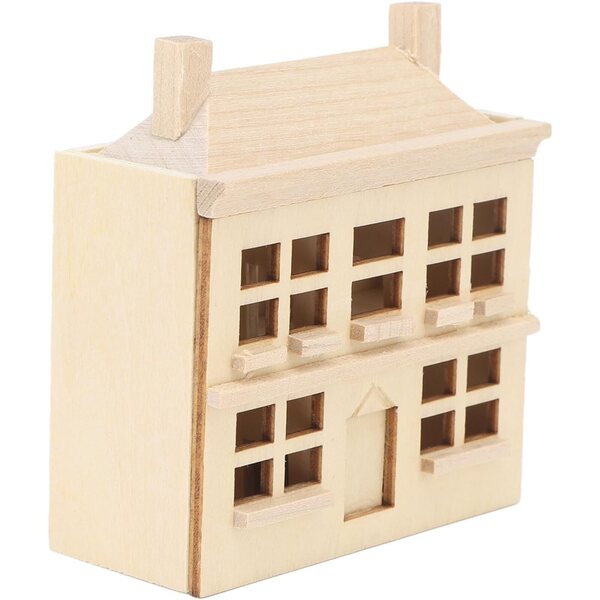 Casa delle Bambole Miniatura in Legno di Betulla Fai da Te, Creativa e Facile da Decorare