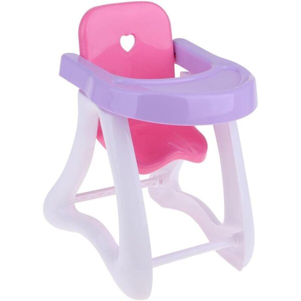 Hochstuhl-Spielzeug für Puppen 30 cm – Möbel für Kinder-Rollenspiele