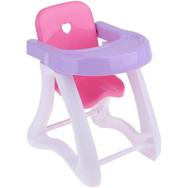 Hochstuhl-Spielzeug für Puppen 30 cm – Möbel für Kinder-Rollenspiele
