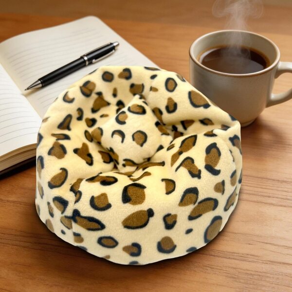 Mini pouf per bambole in fibra di poliestere, accessorio decorativo per giochi di ruolo