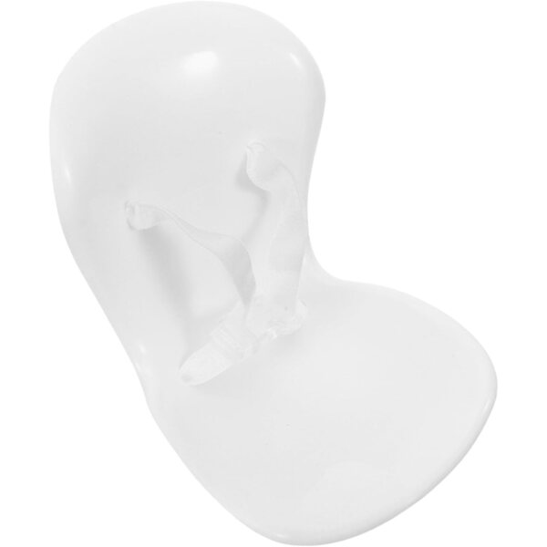 INOOMP Weißer Autositz für Miniaturpuppen von 4 bis 6 Zoll mit Belüftungsclip