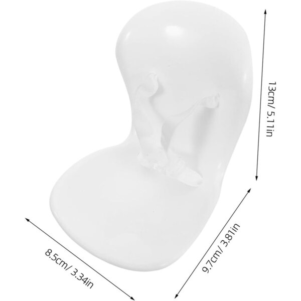INOOMP Weißer Autositz für Miniaturpuppen von 4 bis 6 Zoll mit Belüftungsclip
