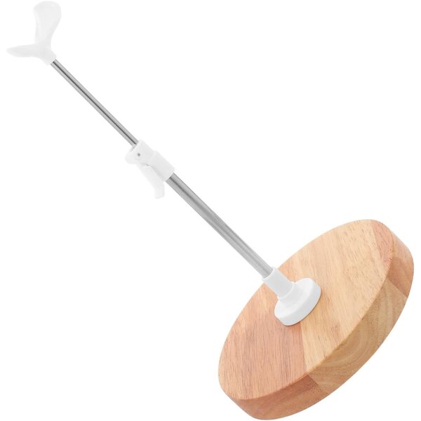Toyvian Verstellbarer Puppenständer aus Holz, stabile Basis und elegantes Design