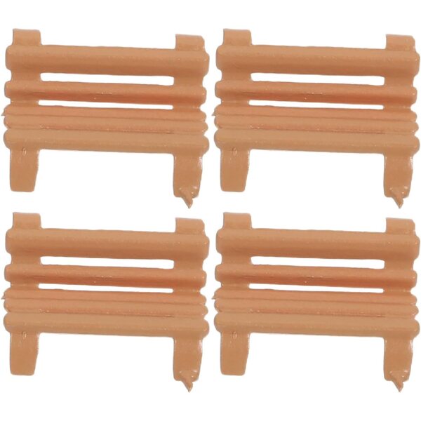 Yardenfun 4 Mini Panchine da Parco in scala 1:200 per Case delle Bambole e Diorami