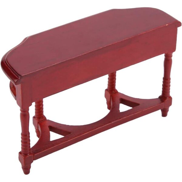 Scrivania semicircolare in legno 1:12 per casa delle bambole - Picysa