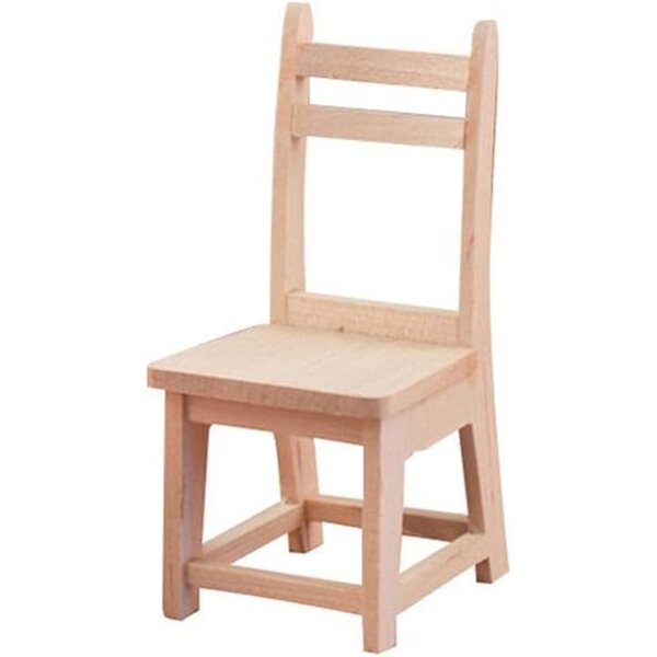 Sedia in miniatura 1:12 per casa delle bambole in legno, accessorio decorativo Uterui