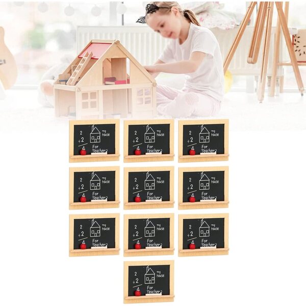 10 lavagne miniatura in legno per casa delle bambole scala 1:12 - 1:6, texture dettagliata
