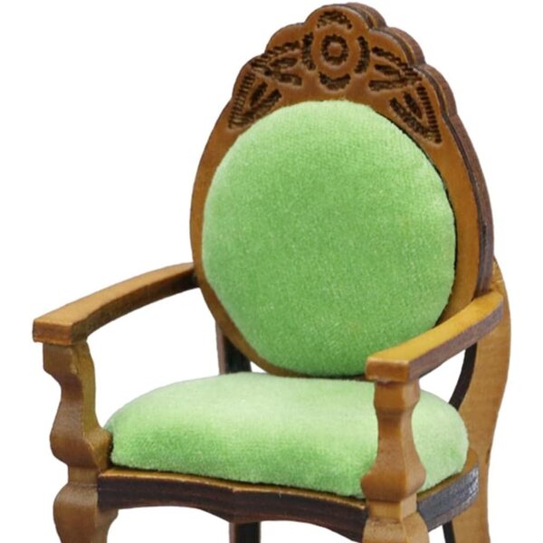 Sedia Vintage in Legno Fatta a Mano per Casa delle Bambole 1:12 Ioensy