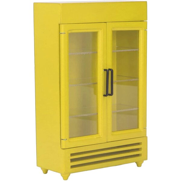 1:12 Miniaturkühlschrank aus Birkenholz für Eminchu Puppenhaus