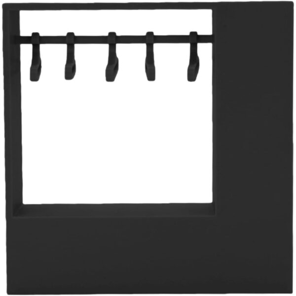 Armadio per Bambole con 10 Grucce in Plastica Nero - Organizer Accessori Bambole