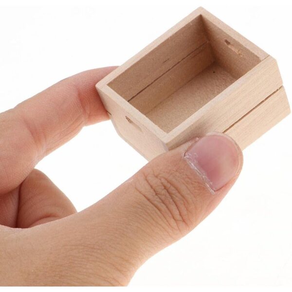 Oshhni Scatola Miniatura 1/12 in Legno per Casa delle Bambole, Accessorio Cucina