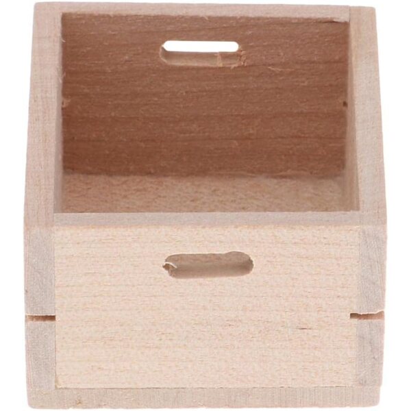 Oshhni Scatola Miniatura 1/12 in Legno per Casa delle Bambole, Accessorio Cucina