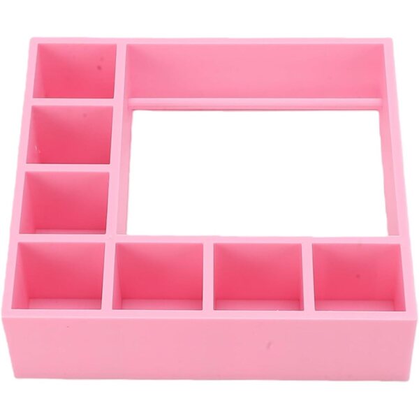 Guardaroba per Bambole con 10 Grucce e Espositore in Plastica Rosa per Accessori