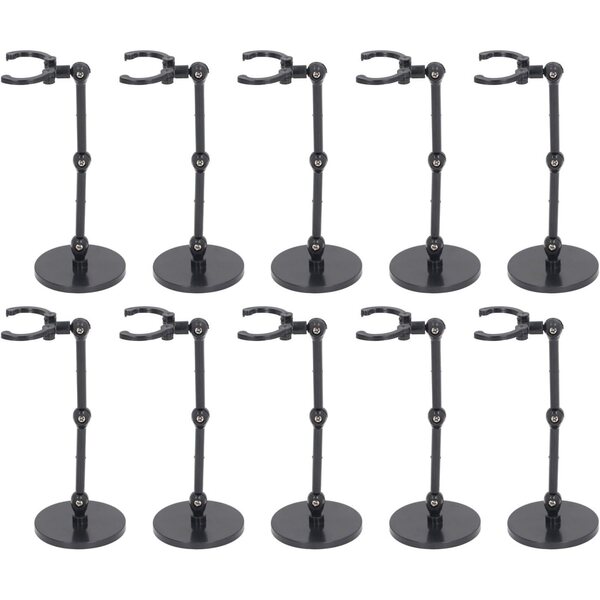 Set 10 Supporti per Display per Bambole 6 Pollici, Stabile e Regolabile in Plastica Resistente