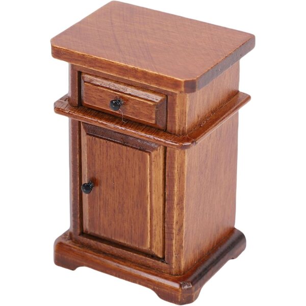 Cassettiera miniatura in legno di betulla per casa delle bambole scala 1:12