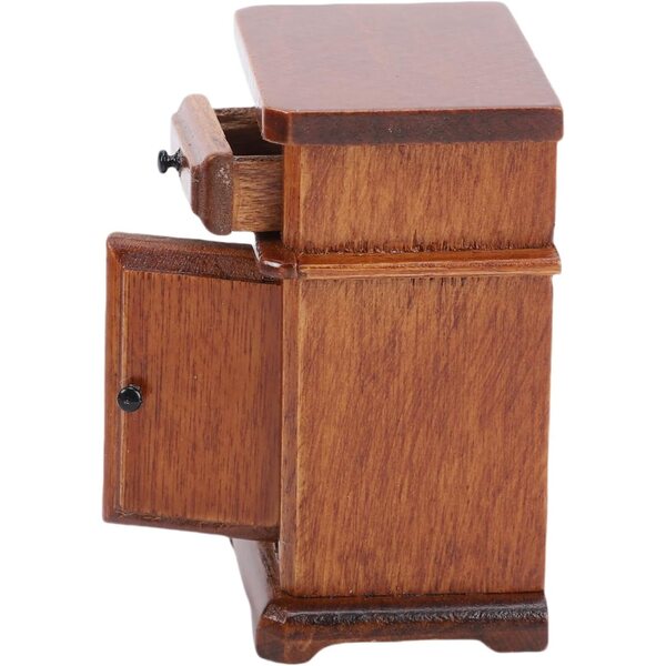 Cassettiera miniatura in legno di betulla per casa delle bambole scala 1:12