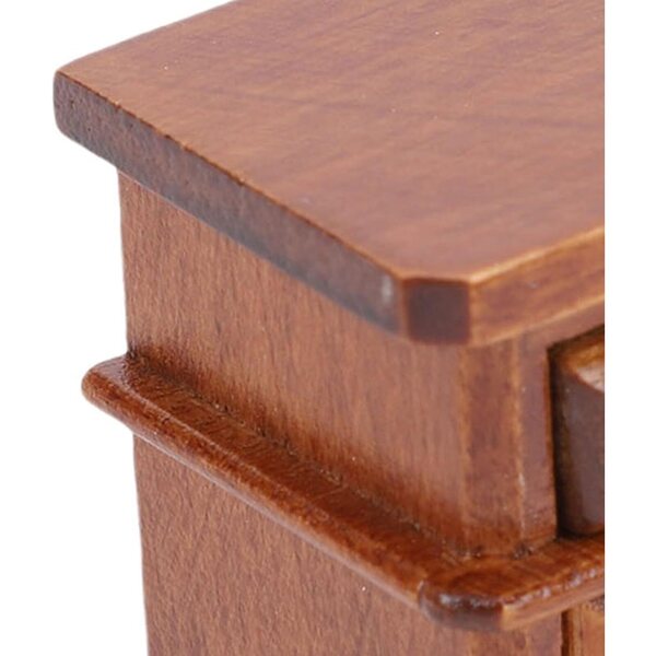 Cassettiera miniatura in legno di betulla per casa delle bambole scala 1:12