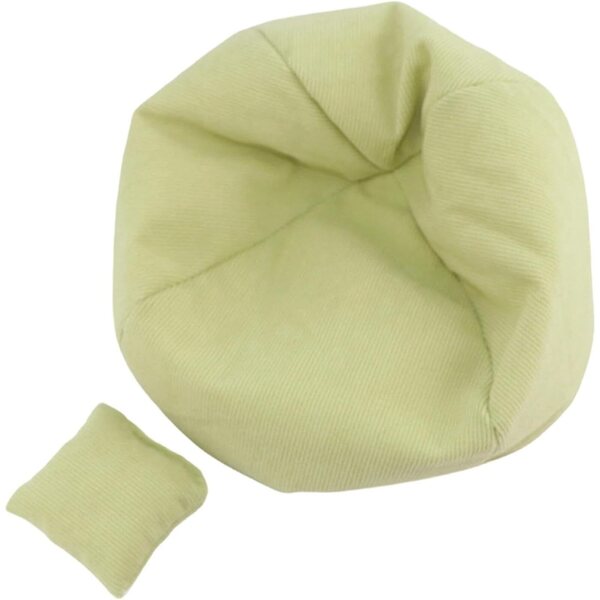 Mini Divano in Tessuto per Casa delle Bambole 1/12 - Accessorio Decorativo Verde