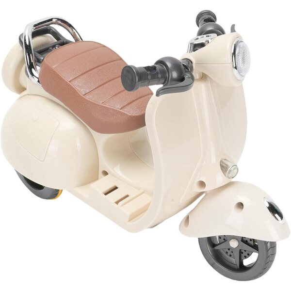 Bewinner Scooter Elettrico per Bambole con Luci e Musica, Giocattolo Compatibile in ABS