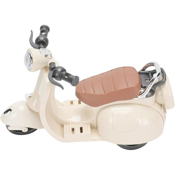 Bewinner Scooter Elettrico per Bambole con Luci e Musica, Giocattolo Compatibile in ABS