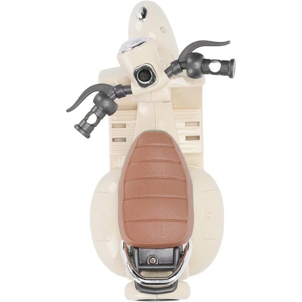 Bewinner Scooter Elettrico per Bambole con Luci e Musica, Giocattolo Compatibile in ABS