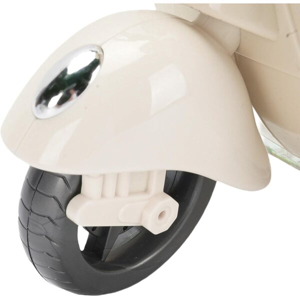 Bewinner Scooter Elettrico per Bambole con Luci e Musica, Giocattolo Compatibile in ABS