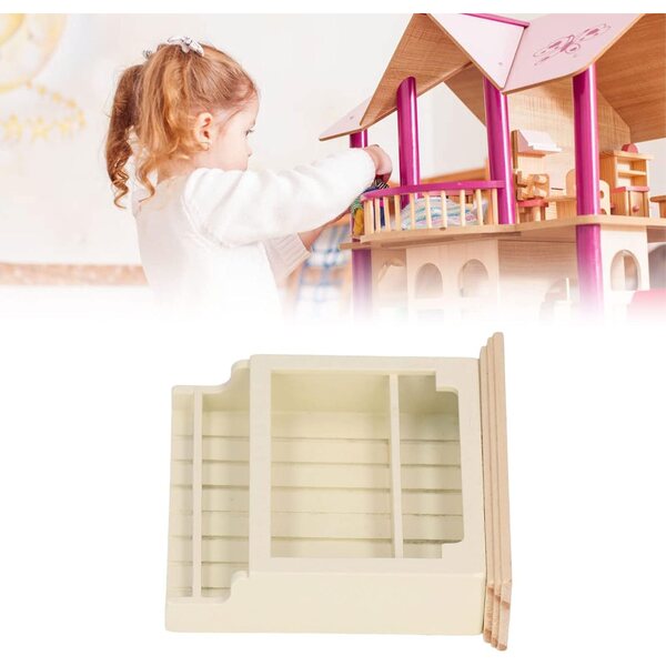 Cremefarbenes Verbundholz 1:12 Puppenhaus-Miniaturmöbel