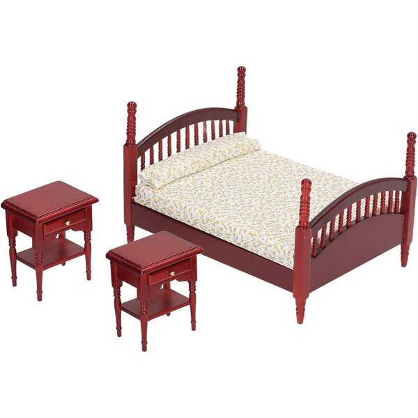 Set mobili per casa delle bambole 1:12 in legno di betulla, stile vintage retrò