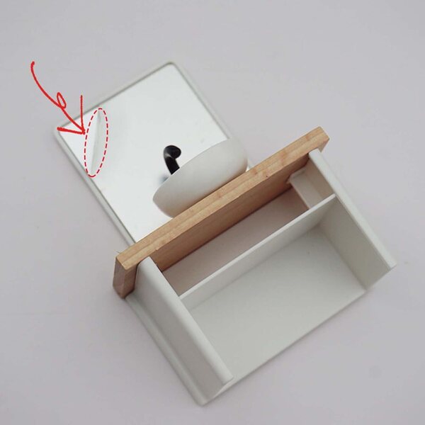 Mini lavanderia per casa delle bambole con mobili da bagno realistici in legno e PP
