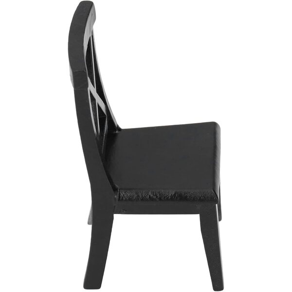 Sedia in legno miniatura betulla stile classico per casa delle bambole 1:12
