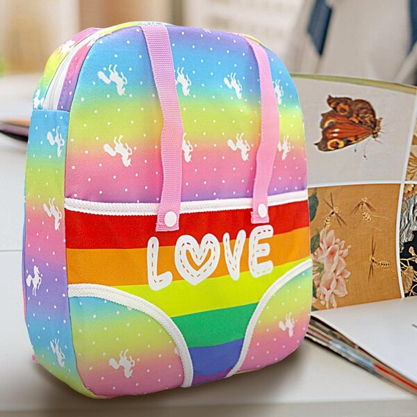 Kinderflaschenrucksack mit verstellbaren Schultergurten, vielseitige Spielzeugtasche