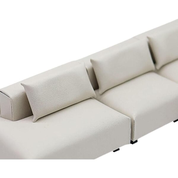 Luwecf Puppenhaus-Miniatursofa aus Polypropylen, realistisches Design