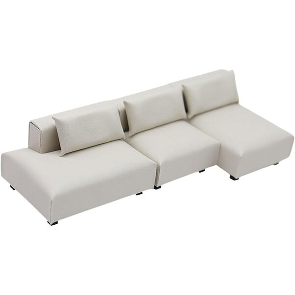 Luwecf Puppenhaus-Miniatursofa aus Polypropylen, realistisches Design