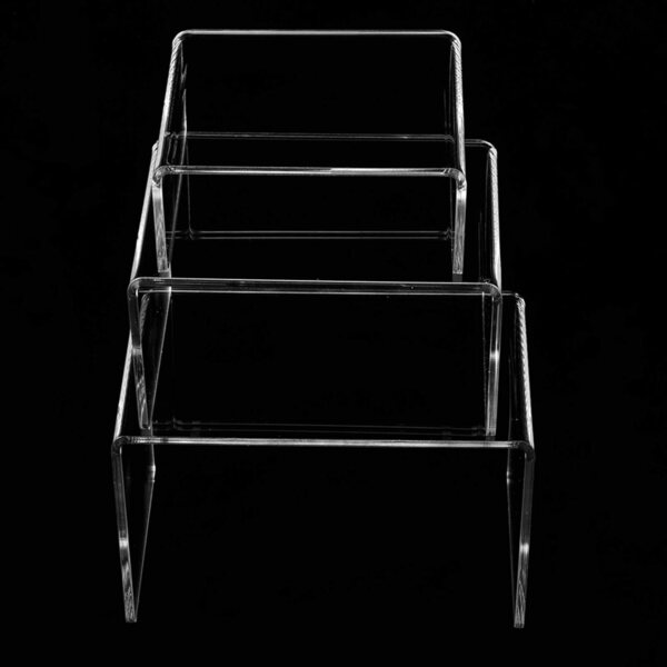 Omabeta Set 3 Supporti Acrilico Trasparente per Esposizione Figure, Gioielli e Decorazioni