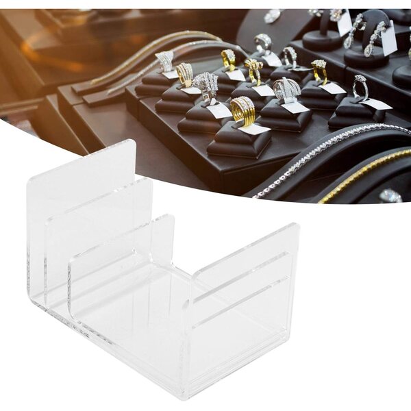 Omabeta Set 3 Supporti Acrilico Trasparente per Esposizione Figure, Gioielli e Decorazioni