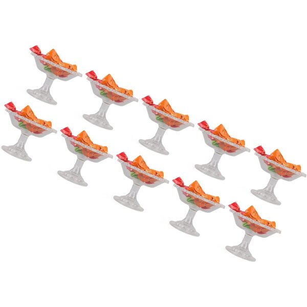 Packung mit 10 Mini-Kunststoff-Süßigkeitenmodellen für Puppenhäuser 1/12 und 1/6
