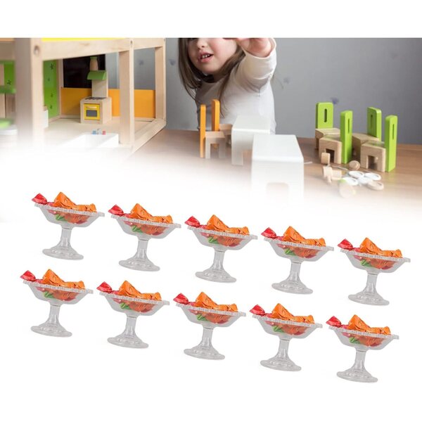 Packung mit 10 Mini-Kunststoff-Süßigkeitenmodellen für Puppenhäuser 1/12 und 1/6