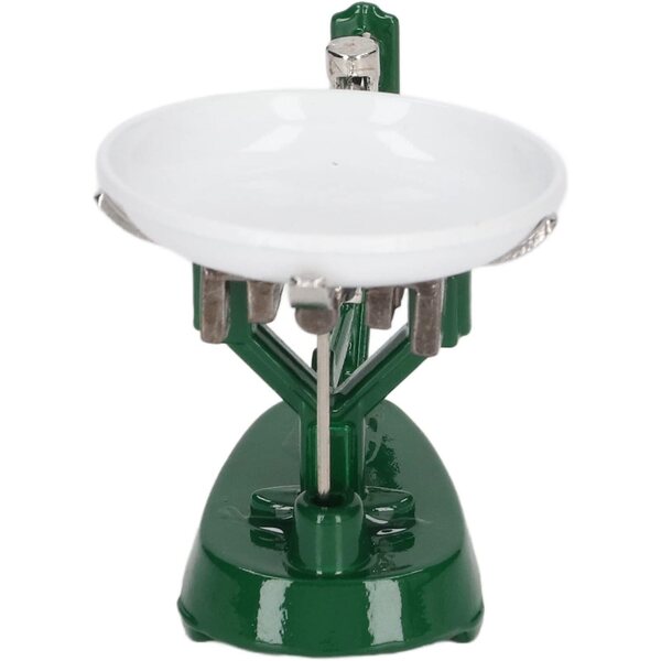 Vintage Metallwaage für Puppenhaus 1/12 – dekorative Miniatur-Masyrte