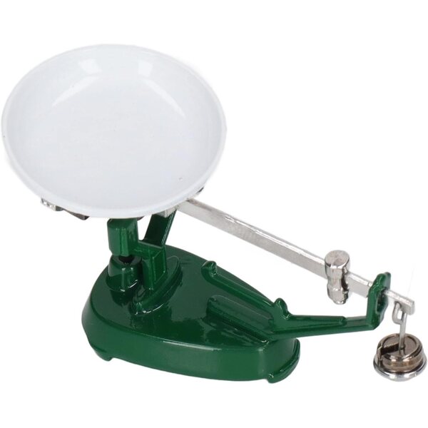 Vintage Metallwaage für Puppenhaus 1/12 – dekorative Miniatur-Masyrte