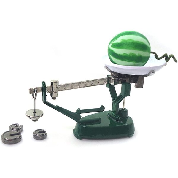 Vintage Metallwaage für Puppenhaus 1/12 – dekorative Miniatur-Masyrte