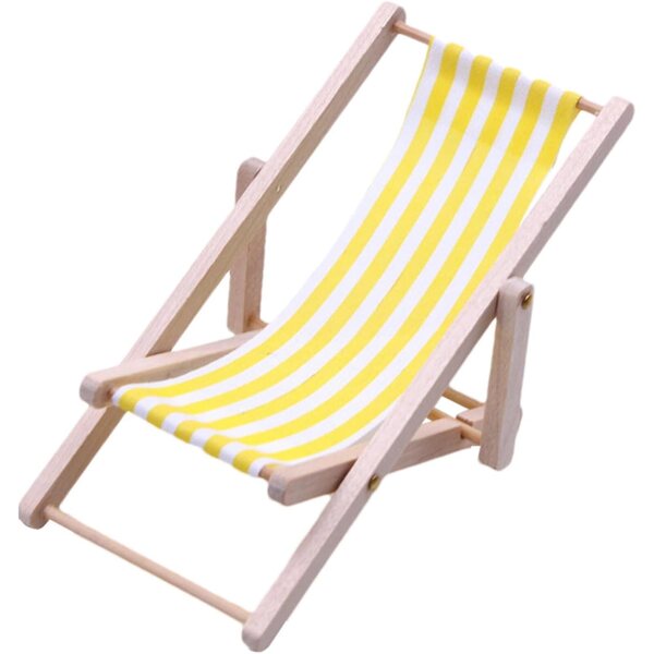 Mini-Klappgarten-Loungesessel aus Holz und Stoff – vielseitige Dekoration
