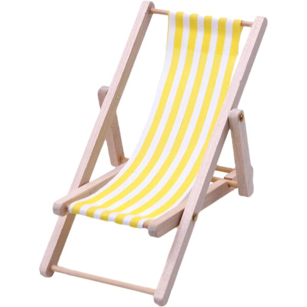 Mini-Klappgarten-Loungesessel aus Holz und Stoff – vielseitige Dekoration