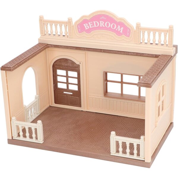 Hasen-Puppenhaus-Set mit Möbeln 1:12 und Hase aus sicherem ABS-Kunststoff