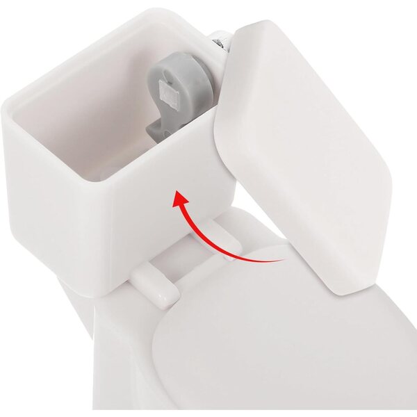 HEMOTON Mini Toilette Bianca Realistica per Casa delle Bambole 6x5,5 cm