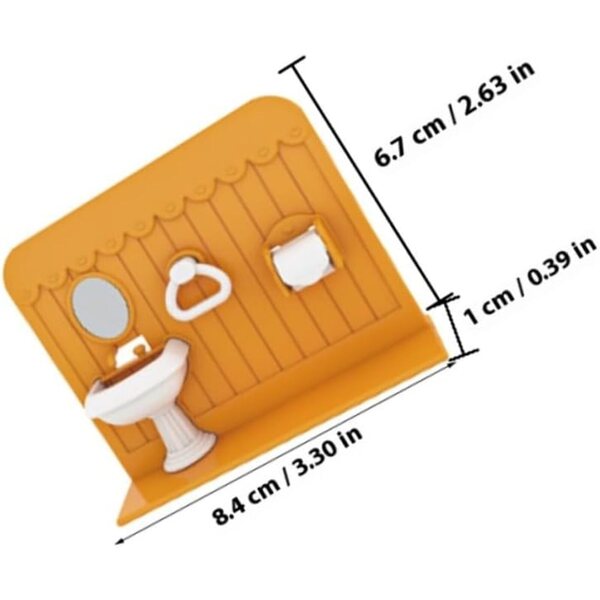 HEMOTON Set Mobili Bagno Miniatura per Casa delle Bambole, Realistici e Portatili