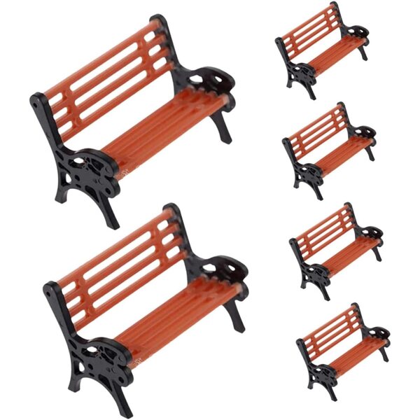Set Alasum 6 Sedie Mini Casa da Parco in Miniatura per Giardino e Decorazioni