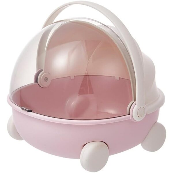 Kinderwagen-Aufbewahrungsbox mit blauen und rosa weichen Kissen, 18 cm