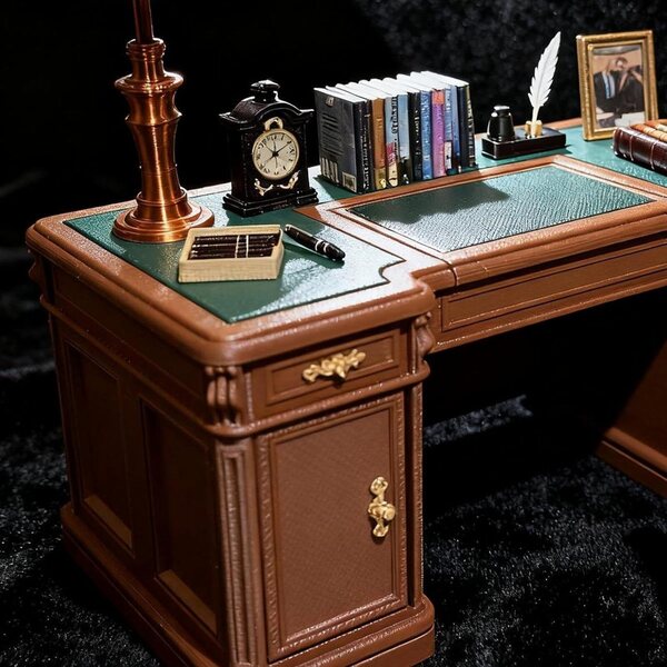 Set di sedie americane in miniatura 1:12, modello poltrona vintage per case delle bambole