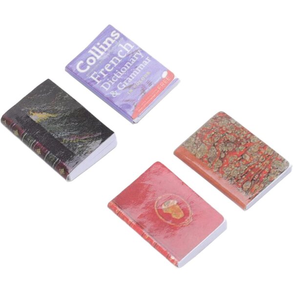 Chrees Mini libri decorativi per casa delle bambole - Set 8 pezzi in carta colorata