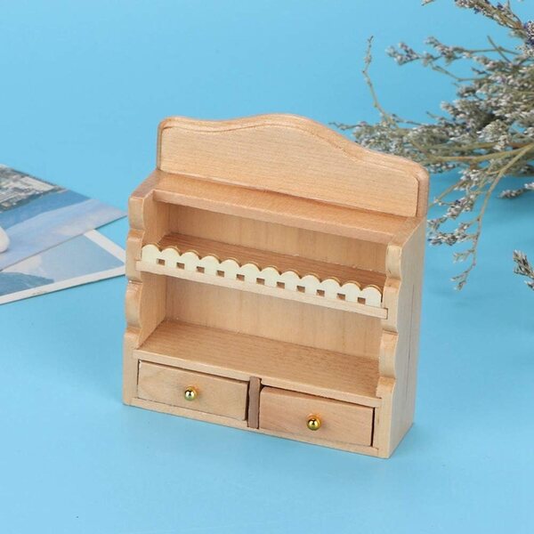 Mensola da parete in legno per casa delle bambole 1:12 - Accessorio cucina miniatura Picysa